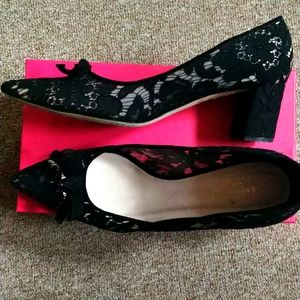 Kate spade lace heels with bow